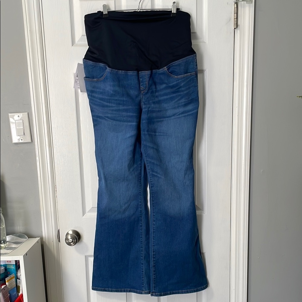 Isabel by Ingrid and Isabel - Women's Blue Maternity Jeans Stretchy NWT